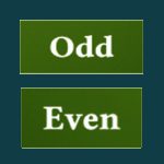 Even/Odd bets - online roulette real money betting options