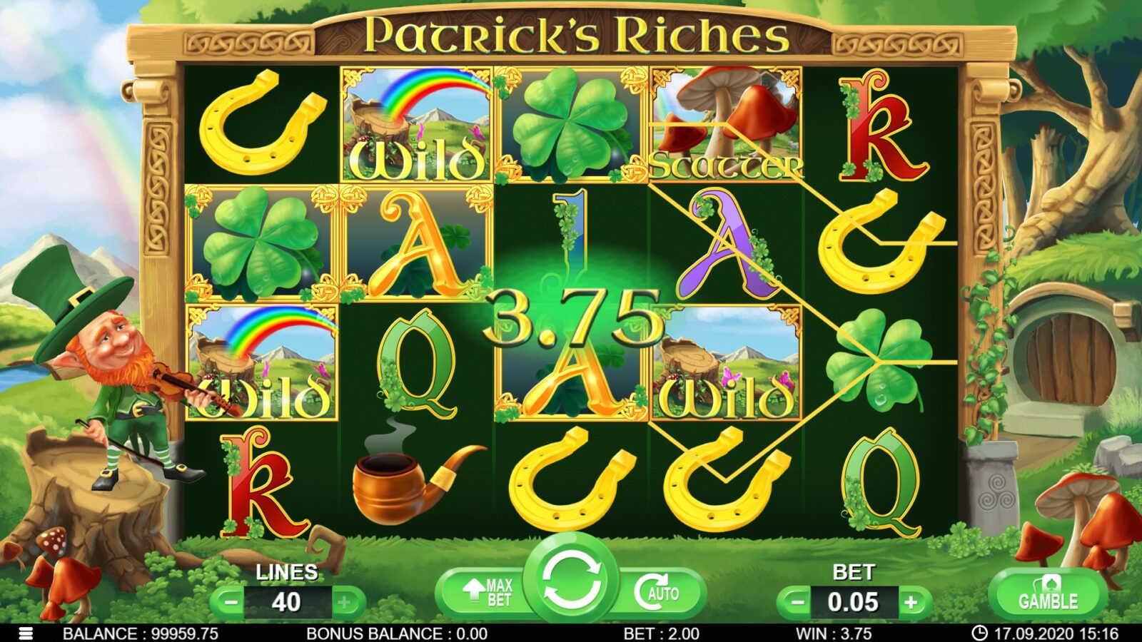 Patrick's Riches 7Mojos Slot Reels
