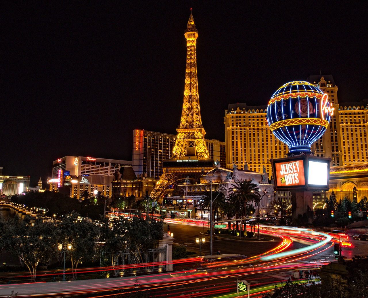 Night shot of Las Vegas