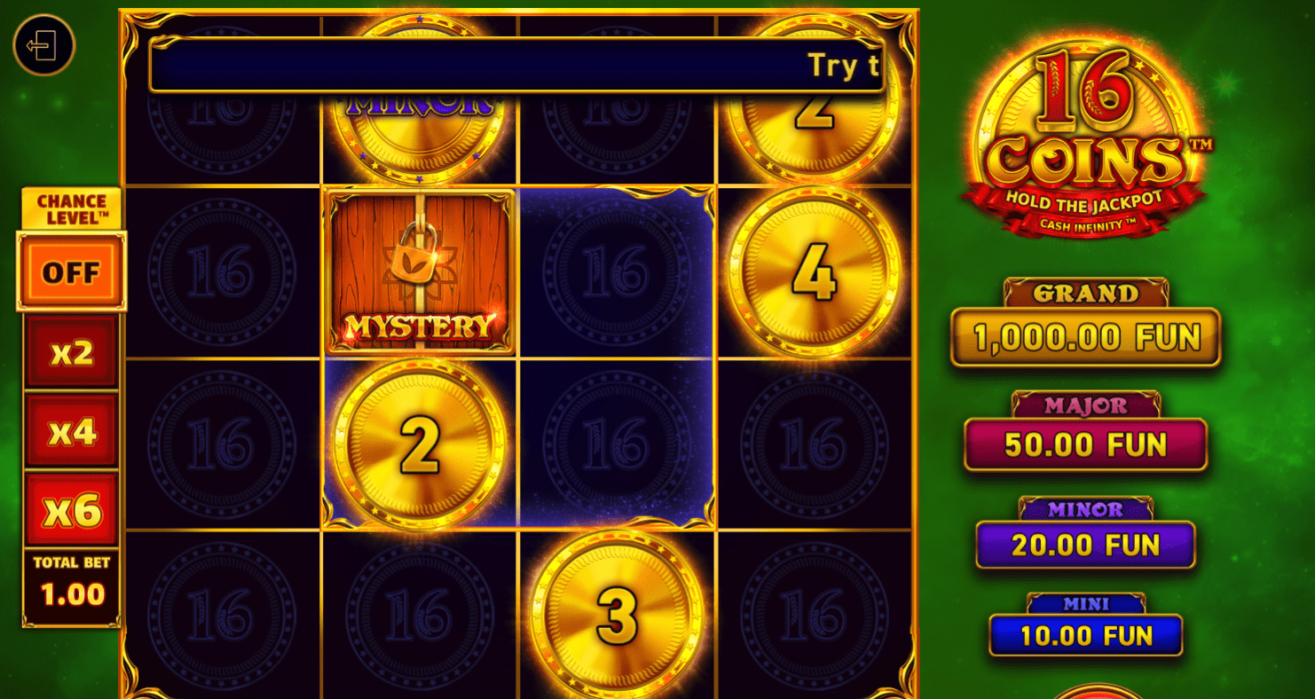 16 Coins - Hold the Jackpot Cash Infinity