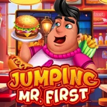 Jumping Mr First logo